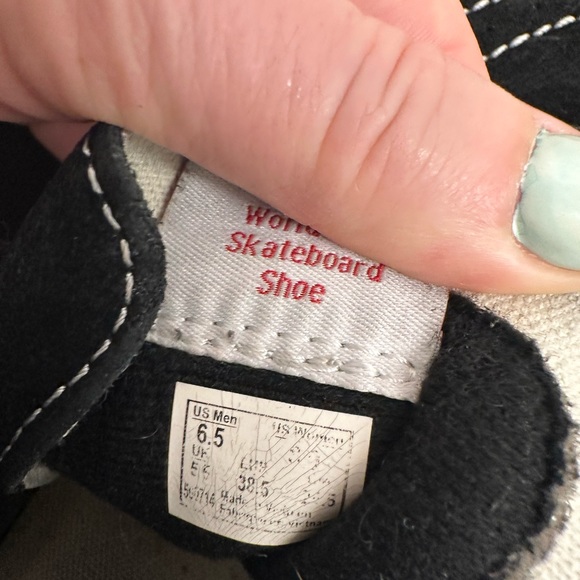 High top sneakers. Vans. Size 8. Fits like 7.5. Washed. Great condition. Firm. - Picture 9 of 9